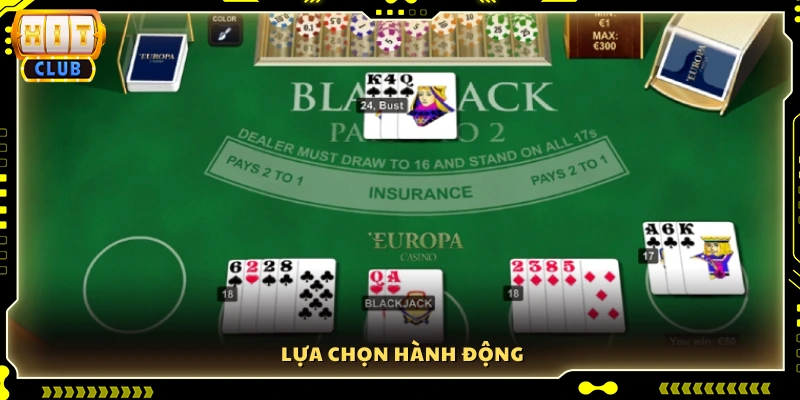 Người chơi quyết định hành động tiếp theo